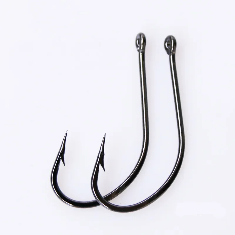 10PcS/Box Sea Big Hooks 18#-30# High Carbon Steel Fishing Hooks Fly Jig Hook Carp Fishing Hook Saltwater Jig Lure Sea Fishhook
