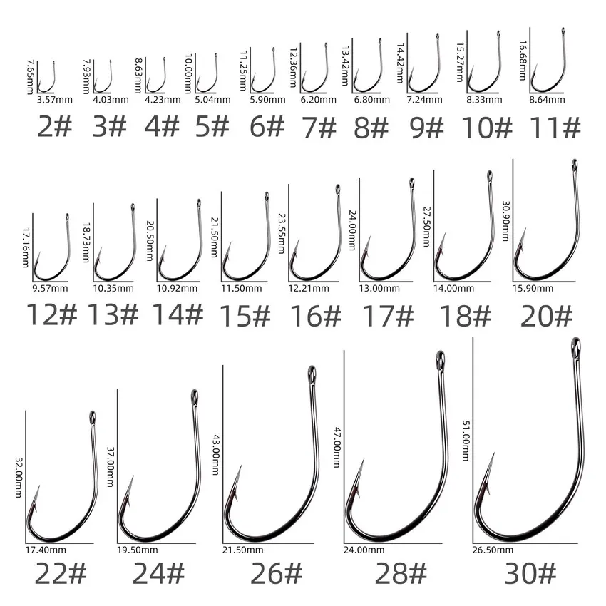 10PcS/Box Sea Big Hooks 18#-30# High Carbon Steel Fishing Hooks Fly Jig Hook Carp Fishing Hook Saltwater Jig Lure Sea Fishhook