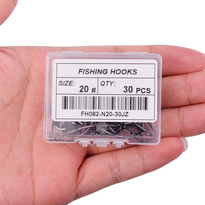 10PcS/Box Sea Big Hooks 18#-30# High Carbon Steel Fishing Hooks Fly Jig Hook Carp Fishing Hook Saltwater Jig Lure Sea Fishhook