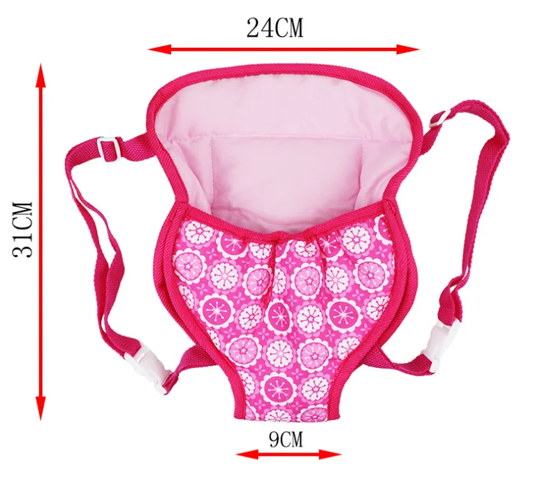 Doll Outgoing Carrier Bag Wear For 43cm Born Baby Doll 17 Inch Babies Doll Accessories