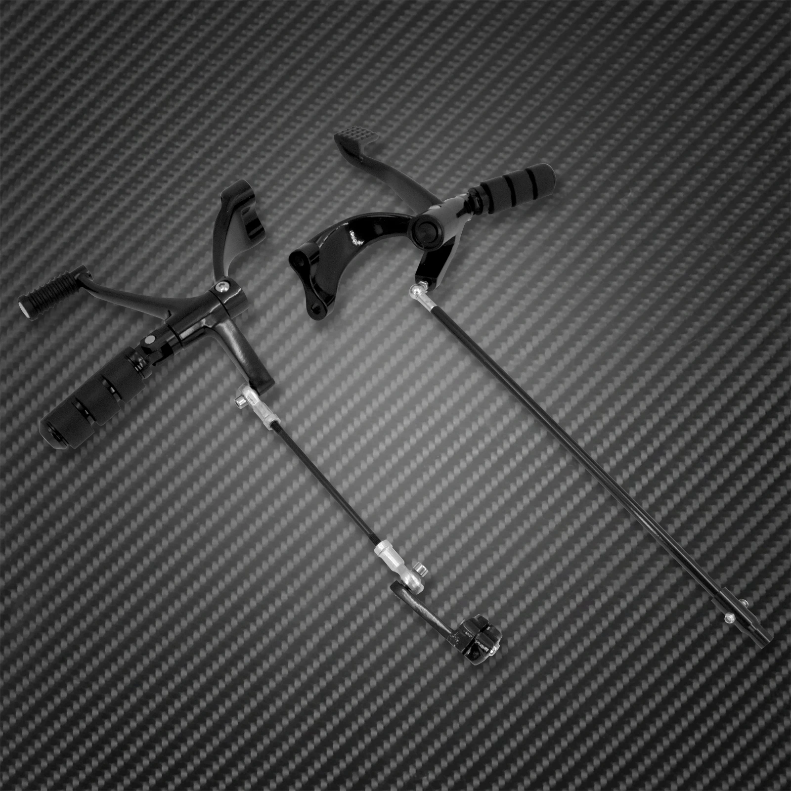 Motorcycle Black Forward Controls Complete Kit Pegs Levers Linkages For Harley Sportster XL883 XL1200 2004-2013 2014-2021 2022