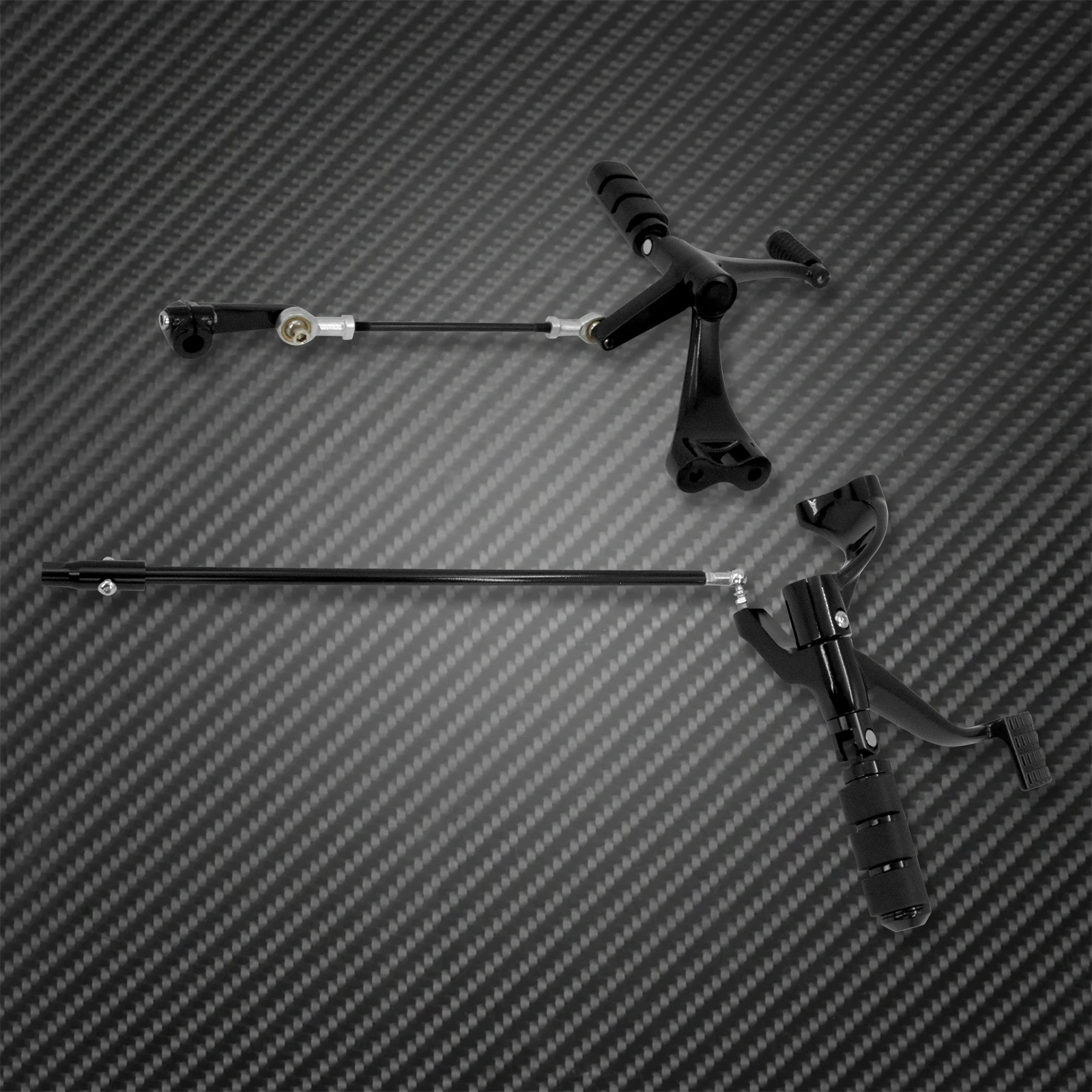 Motorcycle Black Forward Controls Complete Kit Pegs Levers Linkages For Harley Sportster XL883 XL1200 2004-2013 2014-2021 2022