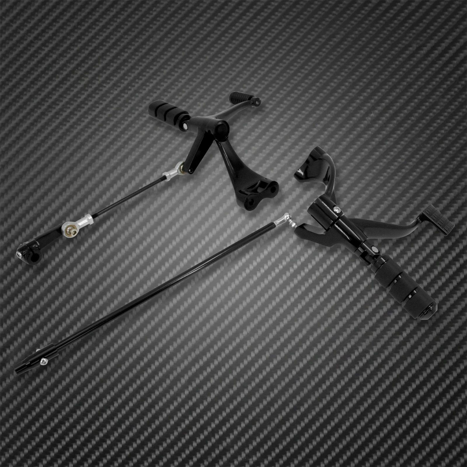 Motorcycle Black Forward Controls Complete Kit Pegs Levers Linkages For Harley Sportster XL883 XL1200 2004-2013 2014-2021 2022