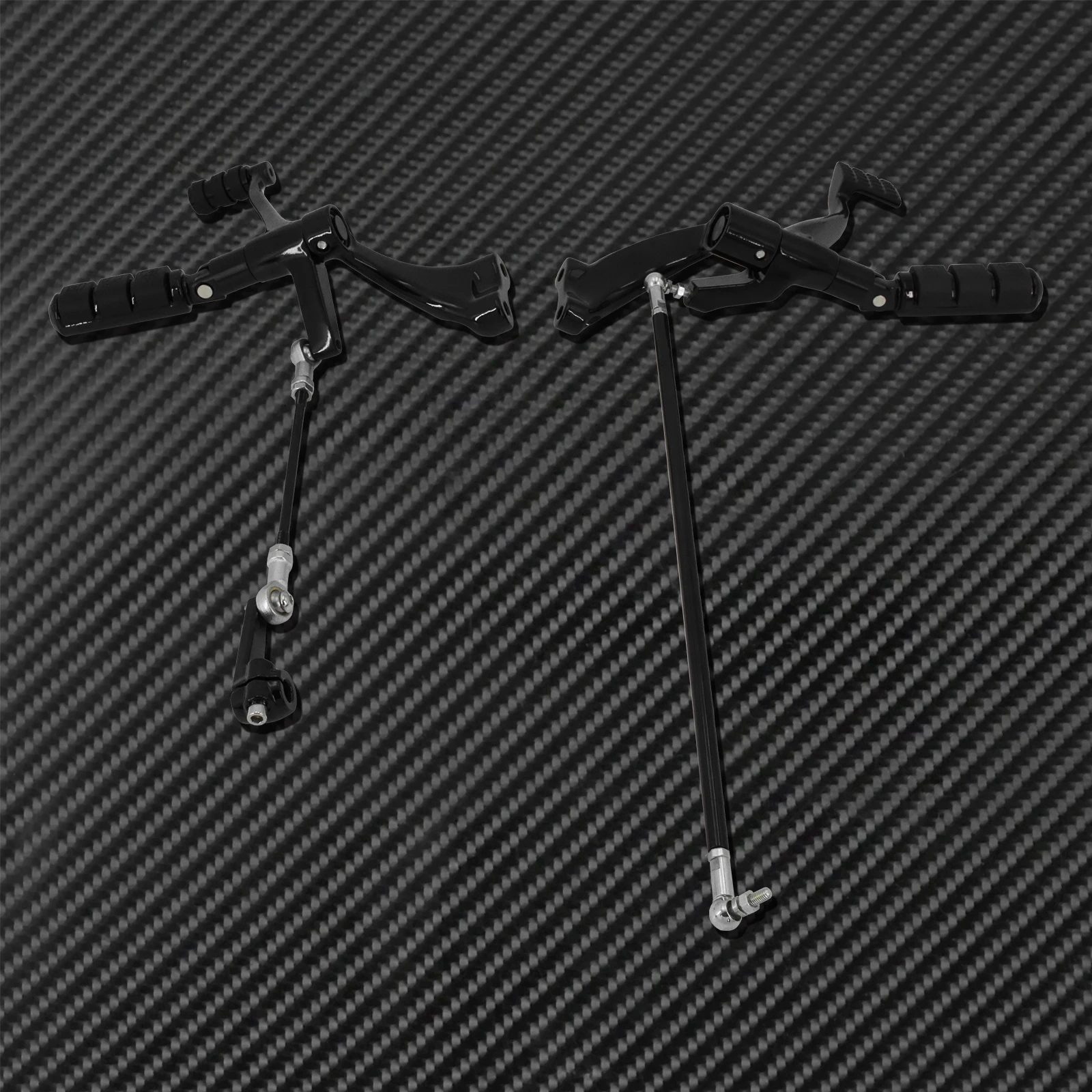 Motorcycle Black Forward Controls Complete Kit Pegs Levers Linkages For Harley Sportster XL883 XL1200 2004-2013 2014-2021 2022
