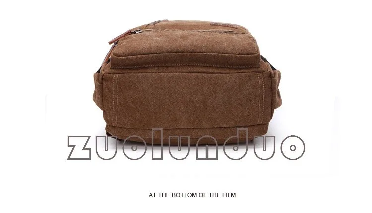 Vintage Canvas Backpack Men Large Capacity Travel Shoulder Bag High Quality Fashion Students Bag Male Notebook Laptop Backpack