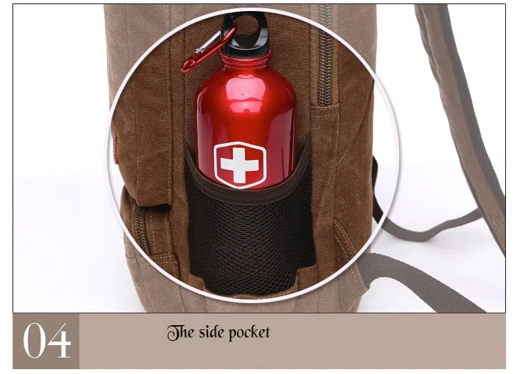 Vintage Canvas Backpack Men Large Capacity Travel Shoulder Bag High Quality Fashion Students Bag Male Notebook Laptop Backpack