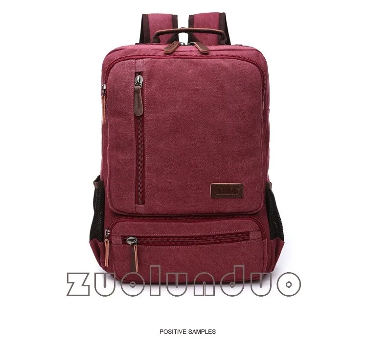 Vintage Canvas Backpack Men Large Capacity Travel Shoulder Bag High Quality Fashion Students Bag Male Notebook Laptop Backpack
