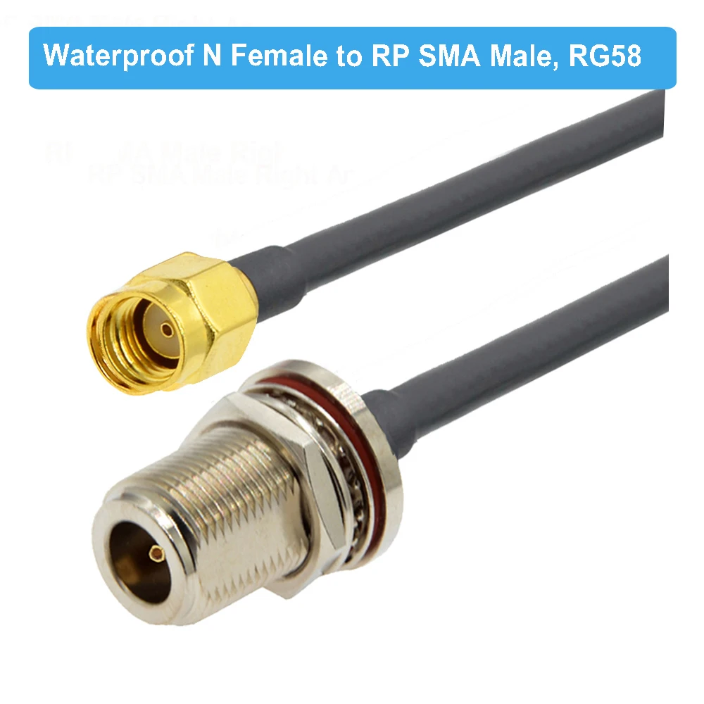 1PCS N to SMA RG58 Cable N Male Female to SMA/ RP-SMA Male RF Coax RG-58 Pigtail 3G 4G 5G LTE Antenna Extension Jumper 10CM~30M