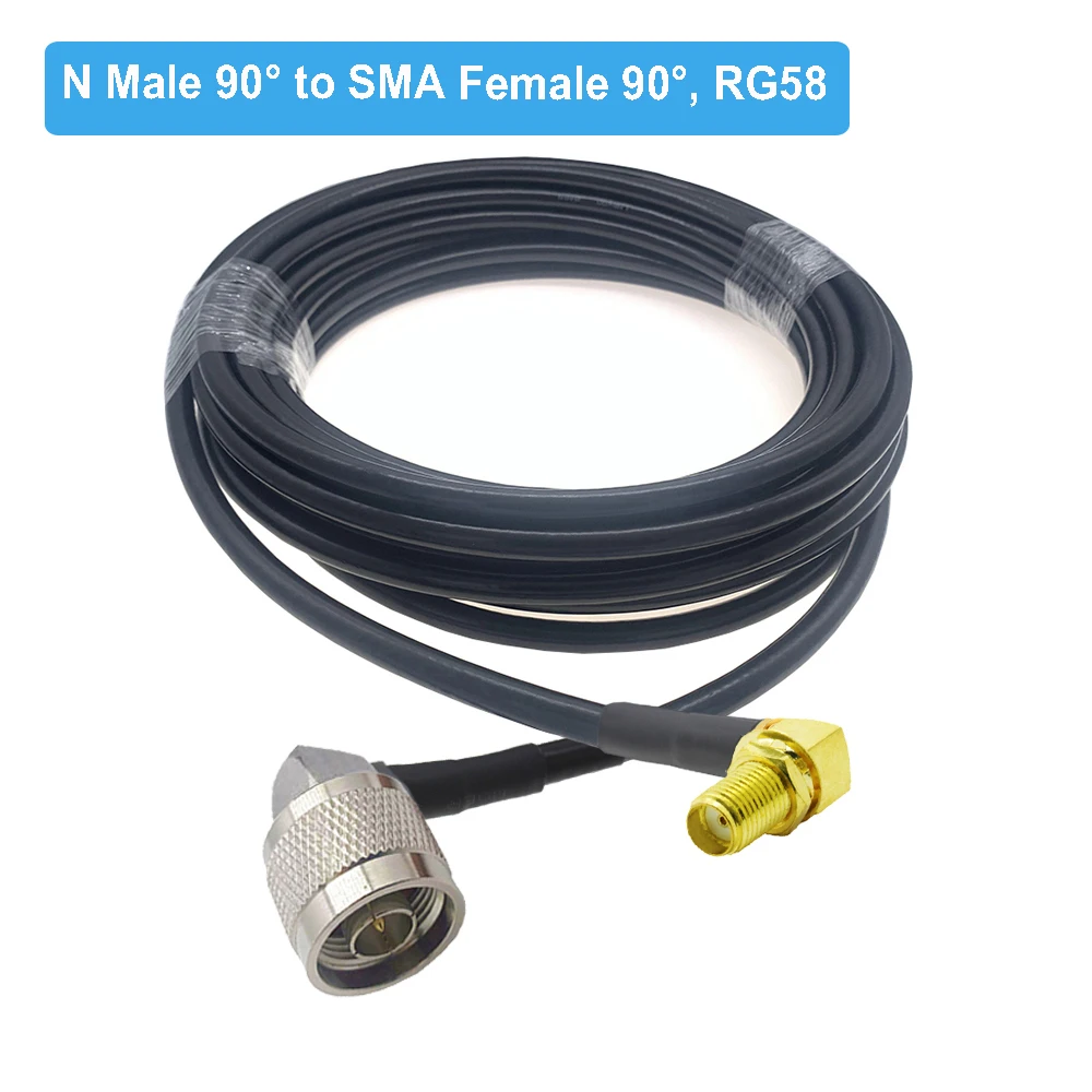 1PCS N to SMA RG58 Cable N Male Female to SMA/ RP-SMA Male RF Coax RG-58 Pigtail 3G 4G 5G LTE Antenna Extension Jumper 10CM~30M