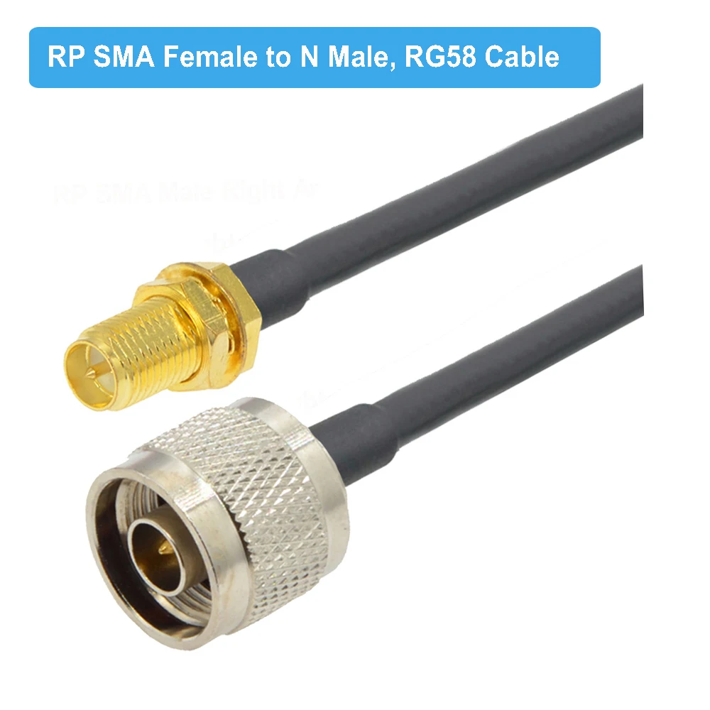 1PCS N to SMA RG58 Cable N Male Female to SMA/ RP-SMA Male RF Coax RG-58 Pigtail 3G 4G 5G LTE Antenna Extension Jumper 10CM~30M