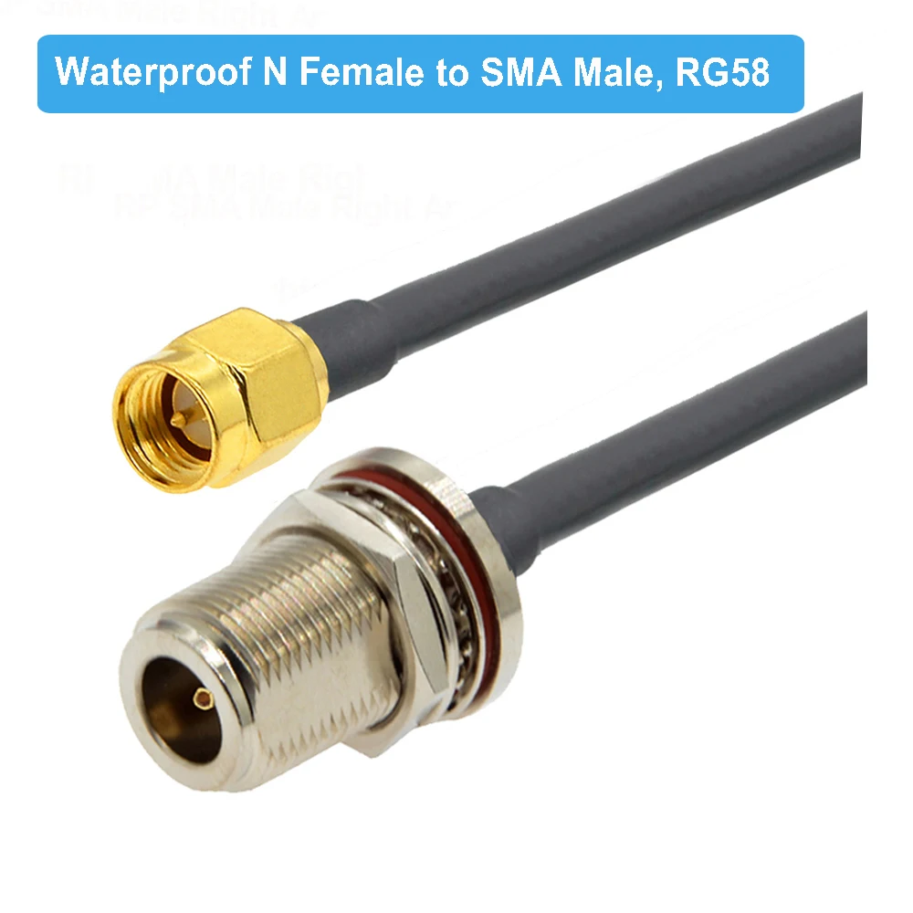 1PCS N to SMA RG58 Cable N Male Female to SMA/ RP-SMA Male RF Coax RG-58 Pigtail 3G 4G 5G LTE Antenna Extension Jumper 10CM~30M