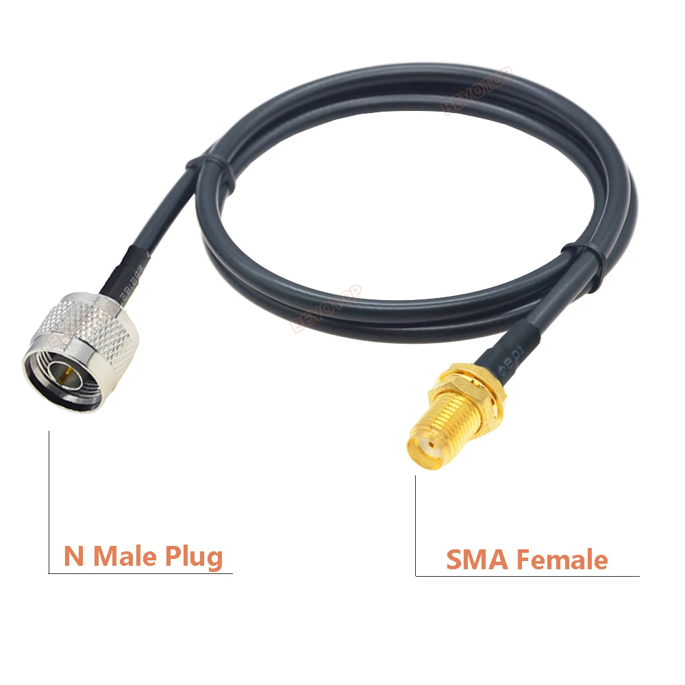 1PCS N to SMA RG58 Cable N Male Female to SMA/ RP-SMA Male RF Coax RG-58 Pigtail 3G 4G 5G LTE Antenna Extension Jumper 10CM~30M