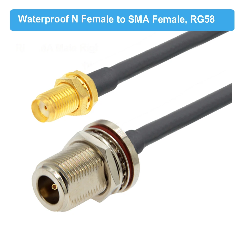 1PCS N to SMA RG58 Cable N Male Female to SMA/ RP-SMA Male RF Coax RG-58 Pigtail 3G 4G 5G LTE Antenna Extension Jumper 10CM~30M