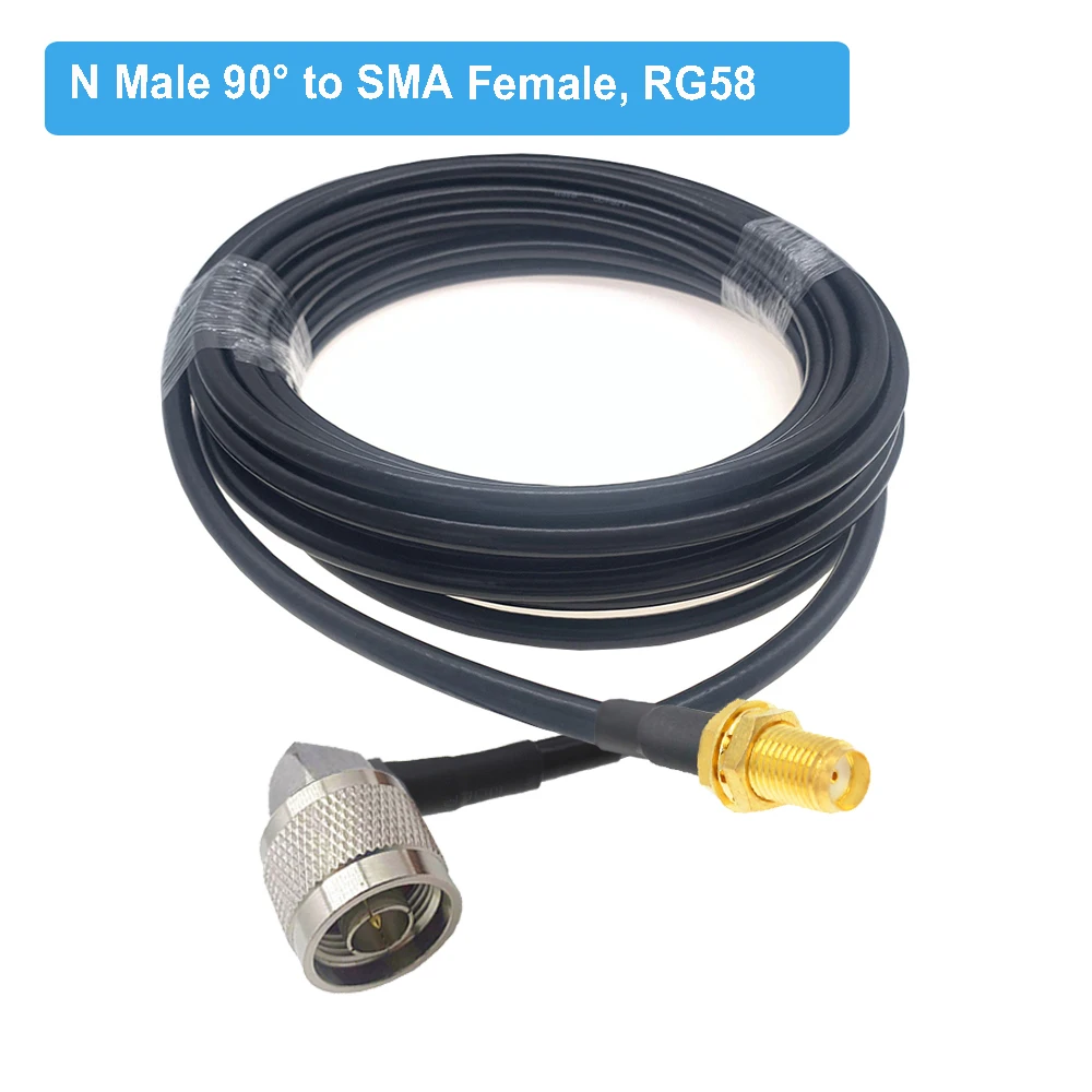1PCS N to SMA RG58 Cable N Male Female to SMA/ RP-SMA Male RF Coax RG-58 Pigtail 3G 4G 5G LTE Antenna Extension Jumper 10CM~30M