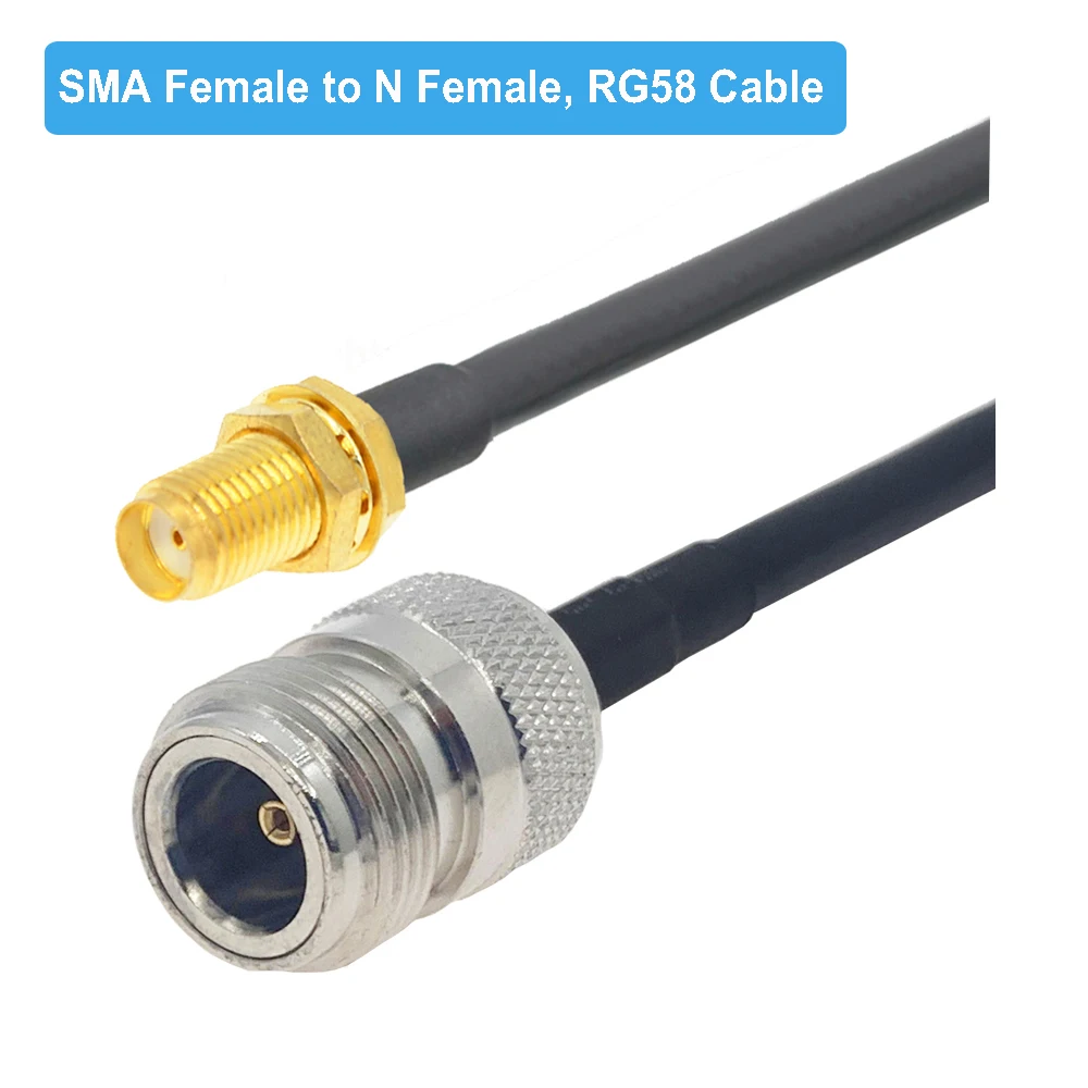 1PCS N to SMA RG58 Cable N Male Female to SMA/ RP-SMA Male RF Coax RG-58 Pigtail 3G 4G 5G LTE Antenna Extension Jumper 10CM~30M