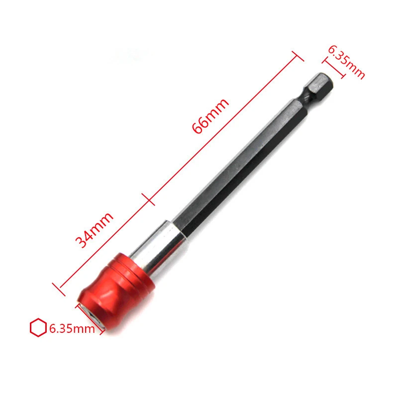 60mm/100mm/150mm Quick Release Locking Socket Extension Bar Rod Set Kits 1/4 Inch Hex Shank Holder Drill Bits