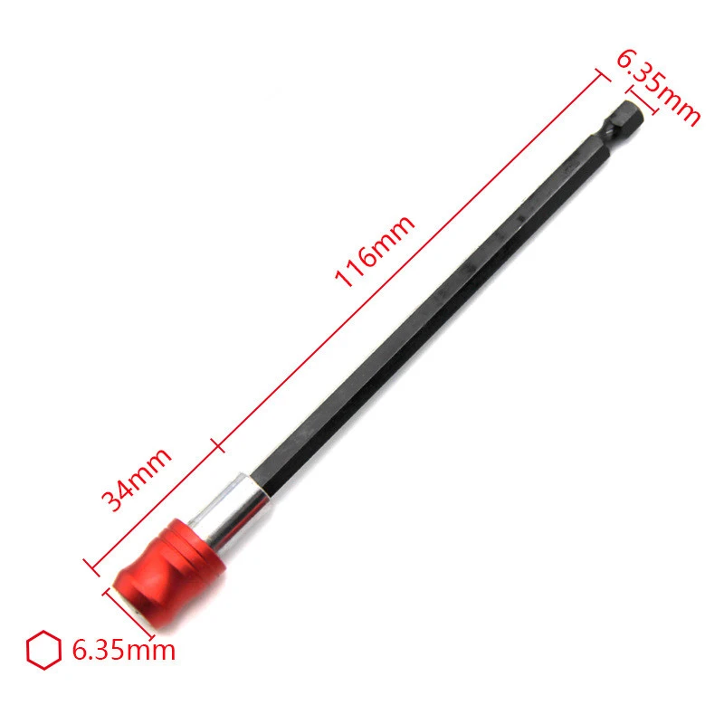 60mm/100mm/150mm Quick Release Locking Socket Extension Bar Rod Set Kits 1/4 Inch Hex Shank Holder Drill Bits