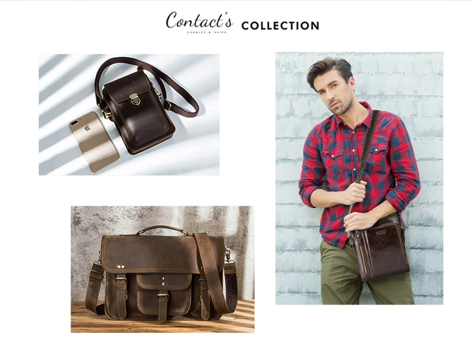 CONTACT'S Men Short Wallets Genuine Leather Wallet Male Coin Purse Trifold Card Holder Money Clip Pocket Mini Wallets Men's Bag
