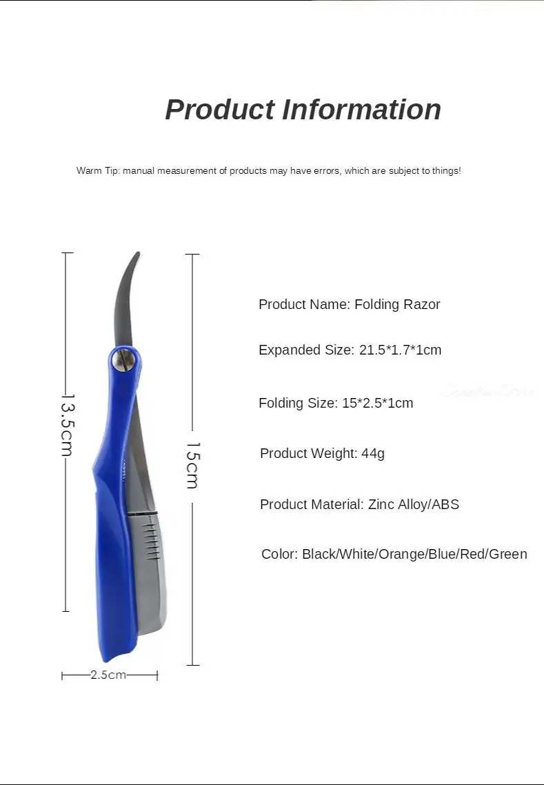 Pro Salon Hair Shaving Razor Zinc Alloy Folding Razor ABS Handle Shaving Eyebrow Shaving Hairdressing With Free 10 Blades