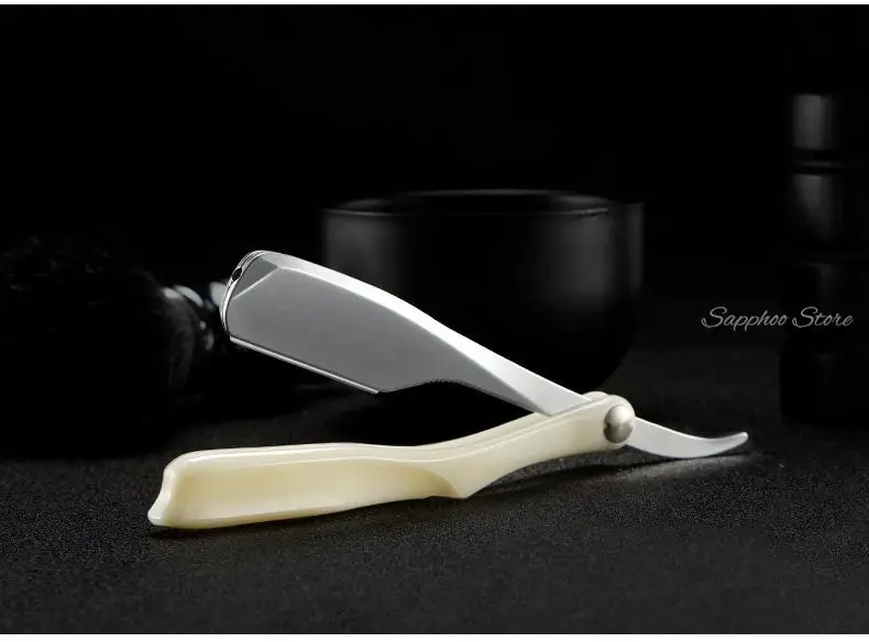 Pro Salon Hair Shaving Razor Zinc Alloy Folding Razor ABS Handle Shaving Eyebrow Shaving Hairdressing With Free 10 Blades