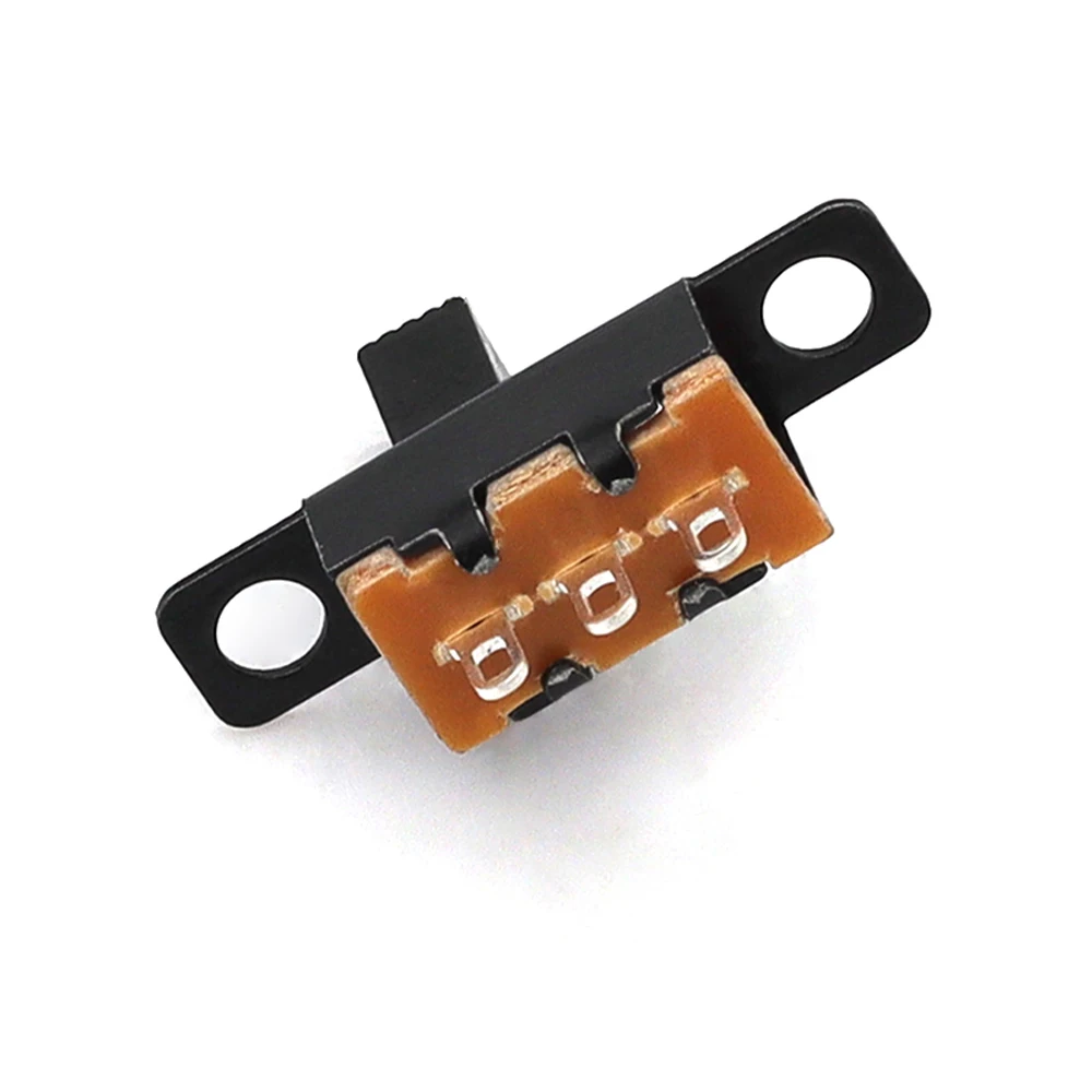 20-200pcs 50V 0.5A Mini Size Black SPDT Slide Switch for DIY Power Electronic Projects SS12F15 ON-OFF Toggle Switch Handle 6mm