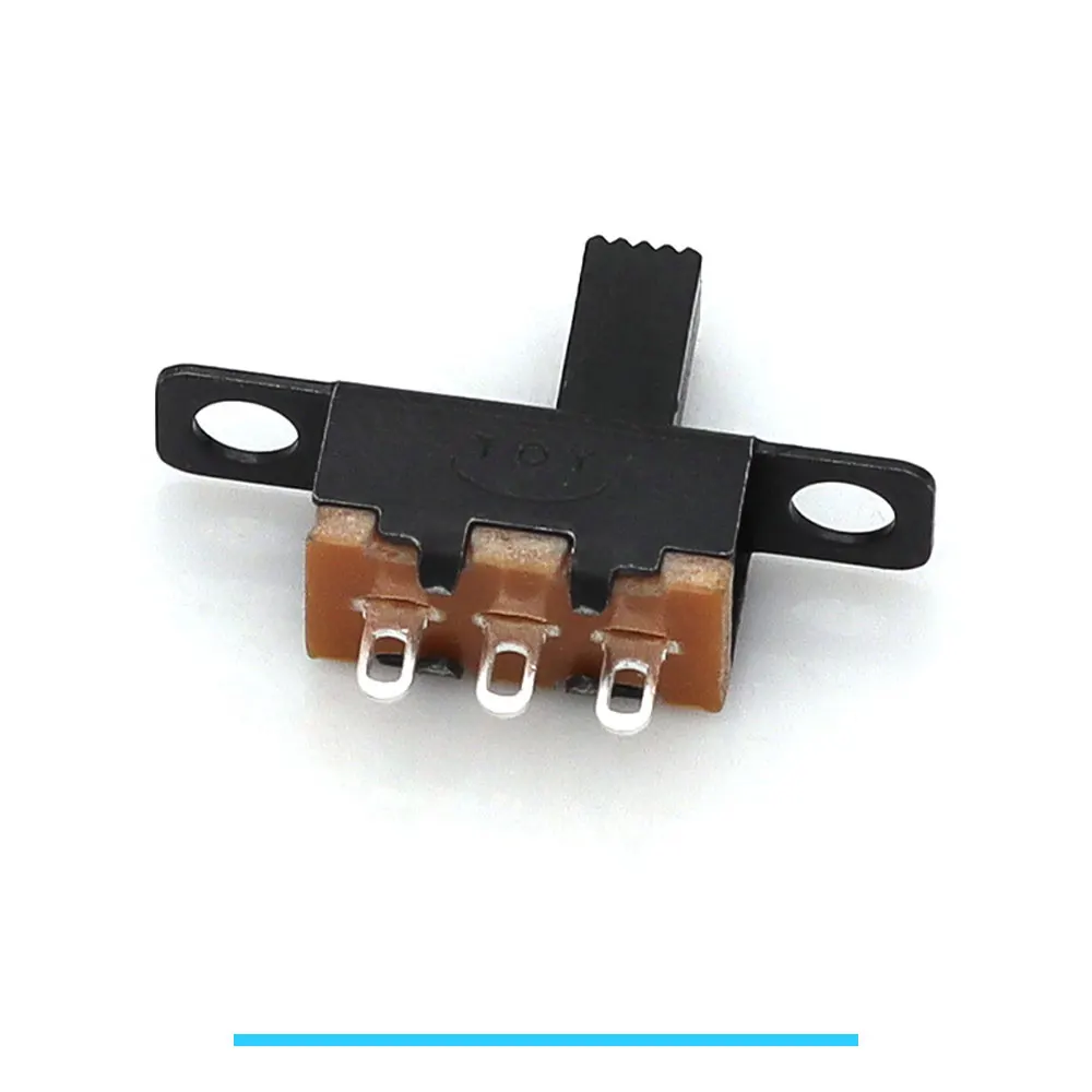 20-200pcs 50V 0.5A Mini Size Black SPDT Slide Switch for DIY Power Electronic Projects SS12F15 ON-OFF Toggle Switch Handle 6mm