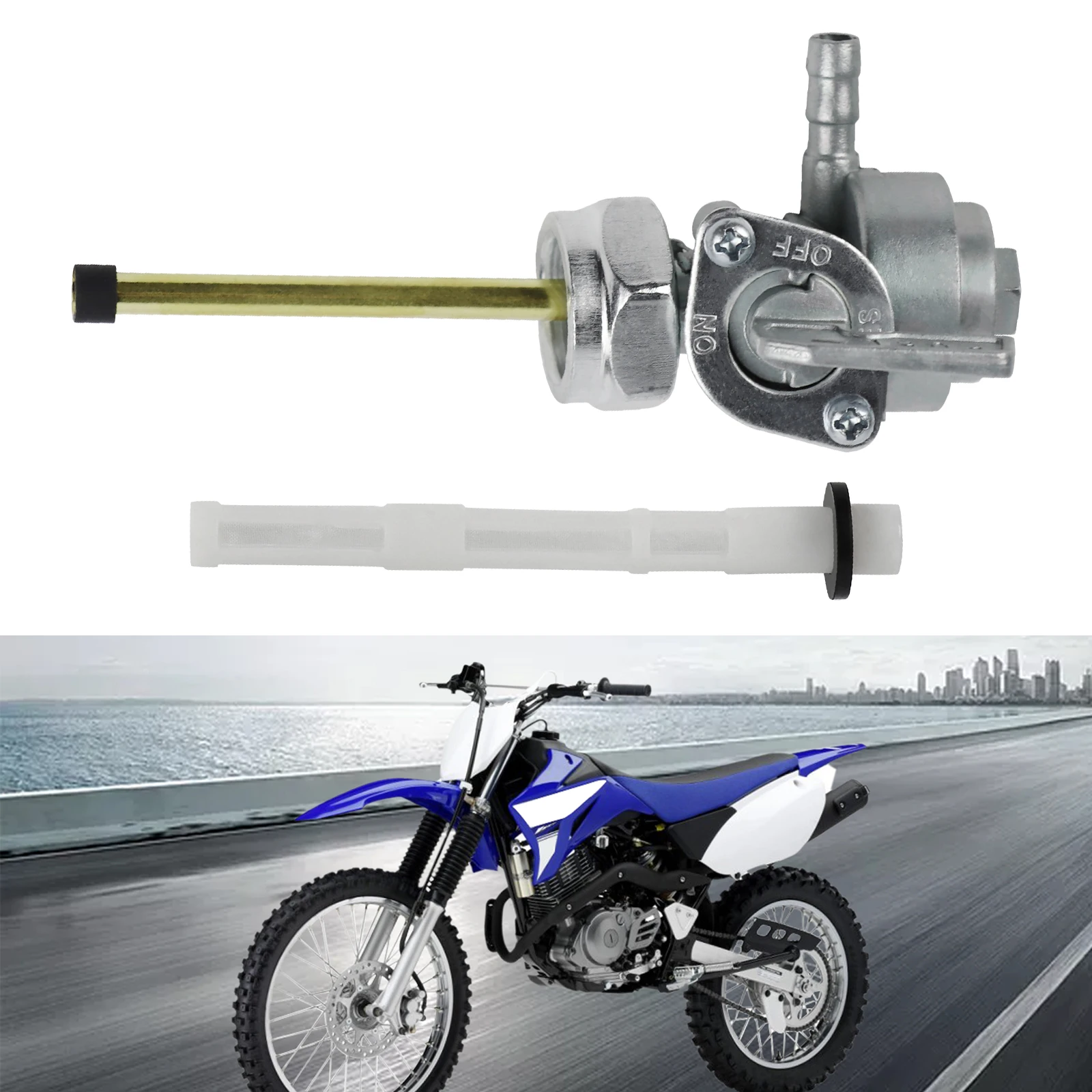 Gas Fuel Petcock Valve Tank Switch Cock M16*1.5 for Honda CX500 CB500 CB550 CB400 CB350 CL350 CM400 XL250S XL350 CL350K ATC2000X