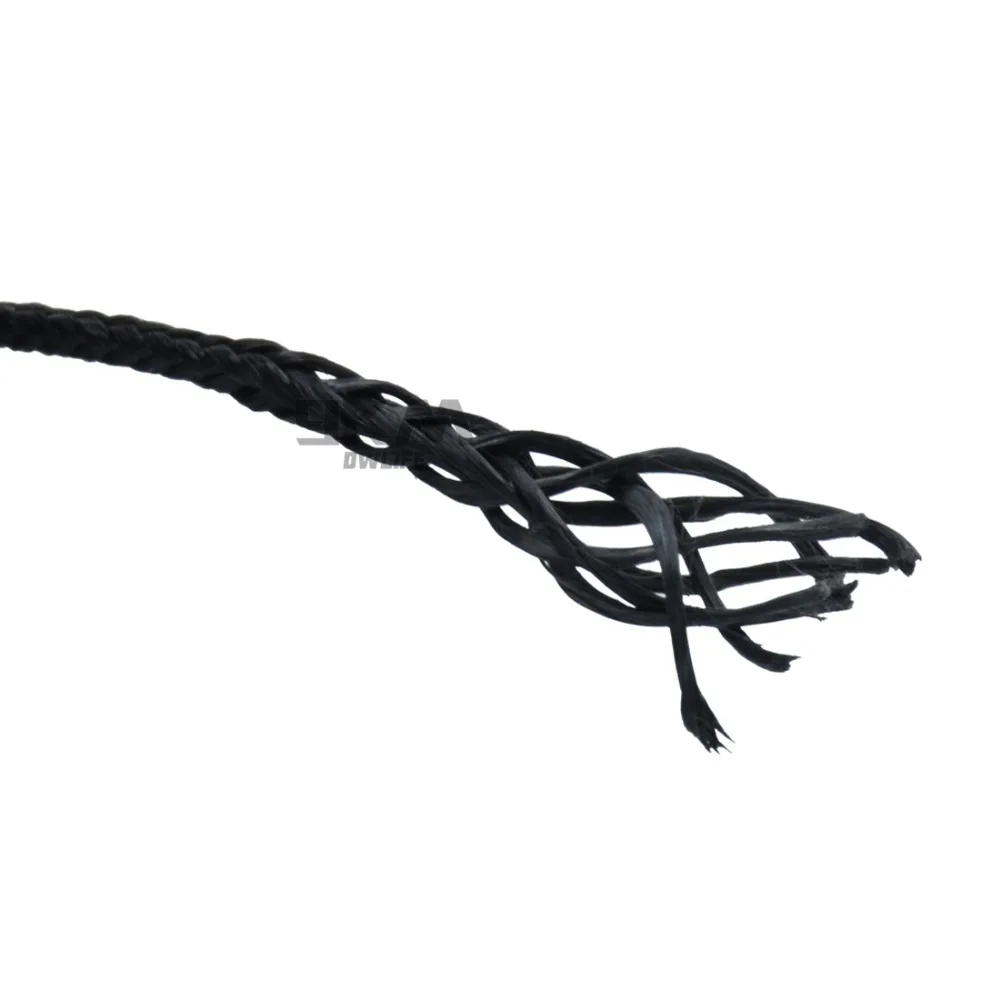 Braided Kevlar Line Black 50-1500 Lbs Fishing Assist Rope High Strength Kite Flying Line Outdoor Camping Hiking Refractory Rope