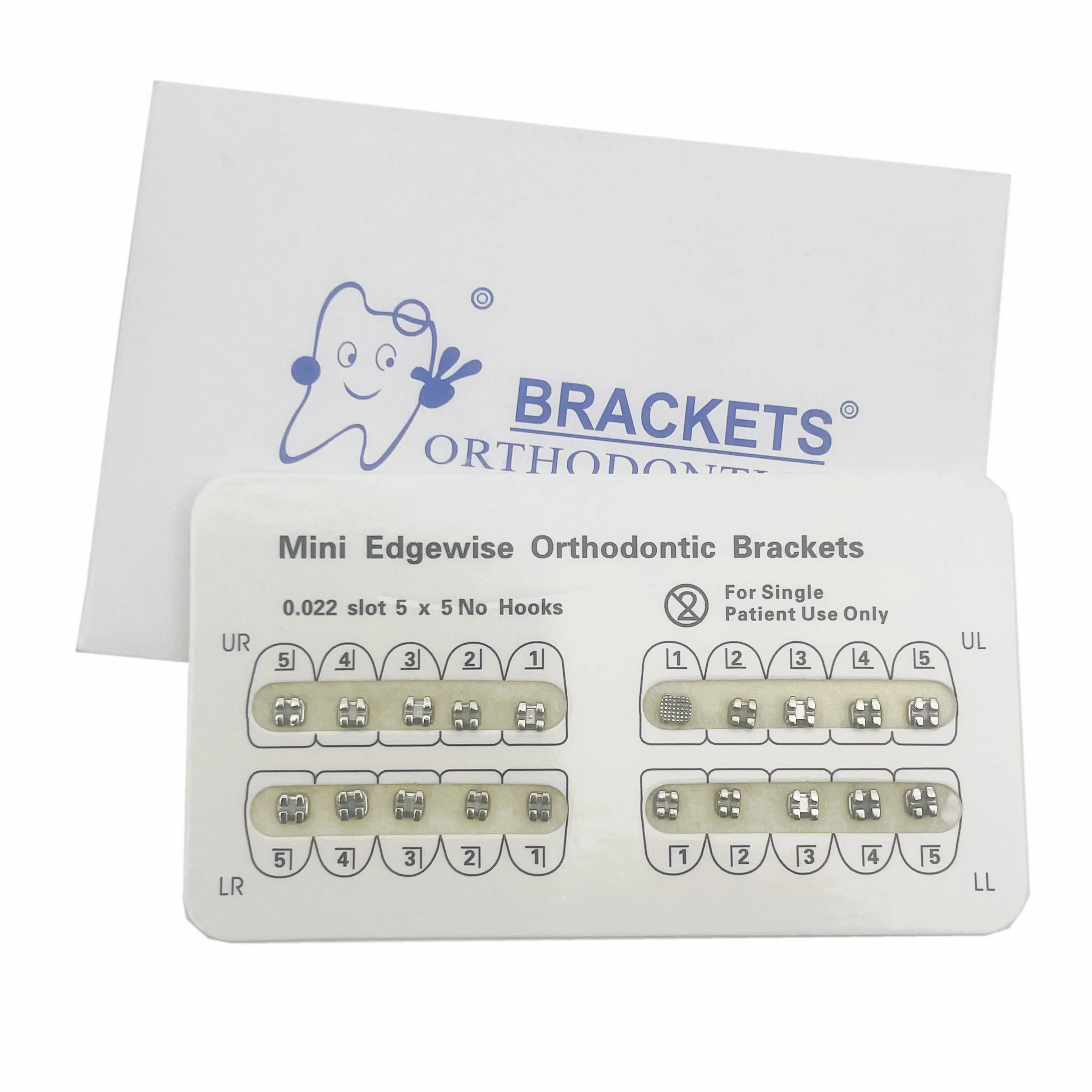 1pack Dental Orthodontic Metal Braces Bracket Mini Roth/MBT/Edgewise 022 Hooks 345 Dental Bracket Dentist Product