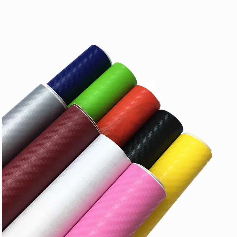 500mm X 2000mm 3D Carbon Fiber Vinyl Car Wrap Sheet Roll Film Car Stickers and Decals Motorcycle Car Accessories Automobiles