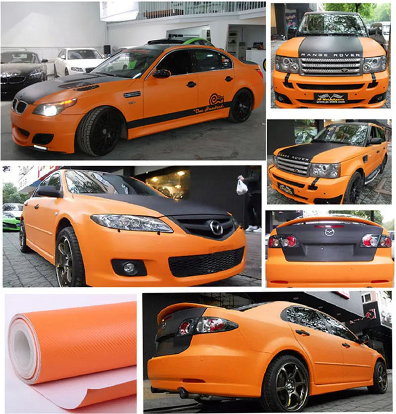 500mm X 2000mm 3D Carbon Fiber Vinyl Car Wrap Sheet Roll Film Car Stickers and Decals Motorcycle Car Accessories Automobiles