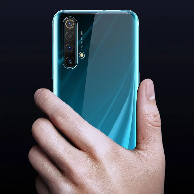 Clear Phone Case For OPPO Realme 6 7 Pro 5 X50 X2 X7 Pro Case Silicon Soft TPU Back Cover OPPO Realme X Lite 5s XT X3 Pro Case