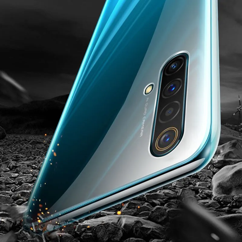 Clear Phone Case For OPPO Realme 6 7 Pro 5 X50 X2 X7 Pro Case Silicon Soft TPU Back Cover OPPO Realme X Lite 5s XT X3 Pro Case