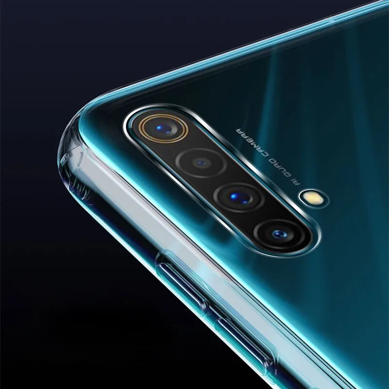 Clear Phone Case For OPPO Realme 6 7 Pro 5 X50 X2 X7 Pro Case Silicon Soft TPU Back Cover OPPO Realme X Lite 5s XT X3 Pro Case
