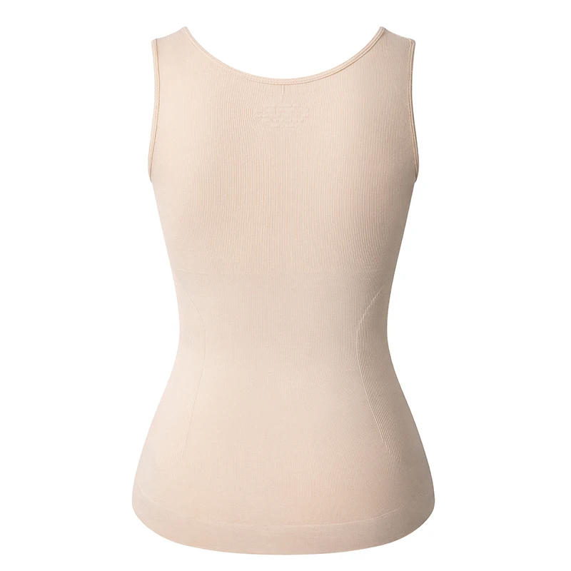 Women Cami Shaper with Built in Bra Tummy Control Camisole Tank Top Underskirts Shapewear Slimming Body Shaper Compression Vest