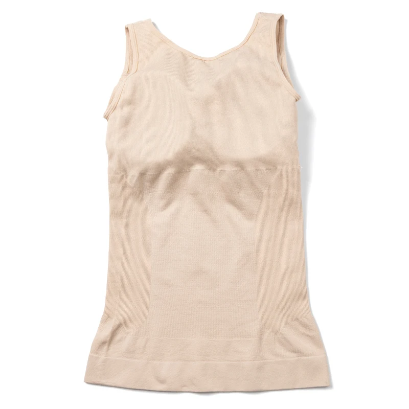 Women Cami Shaper with Built in Bra Tummy Control Camisole Tank Top Underskirts Shapewear Slimming Body Shaper Compression Vest
