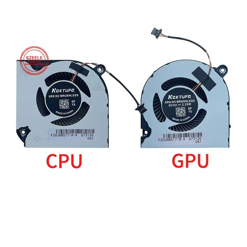 5V GPU CPU Cooling Fan For Acer Nitro 5 AN515-43 AN515-54 AN517-51 Nitro 7 AN715-51 N18C3 Aspire A715-74G A715-75G -55XU N19C5