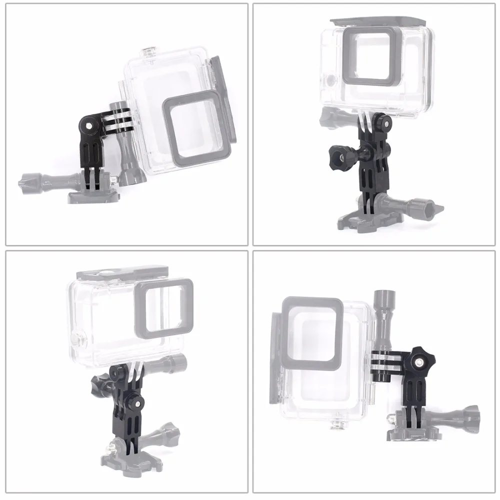 For Gopro Accessories Aluminium Long & Short Adjust CNC Arm Straight Joints 3 Way Mount For Go Pro Hero 13 12 DJI OSMO Action