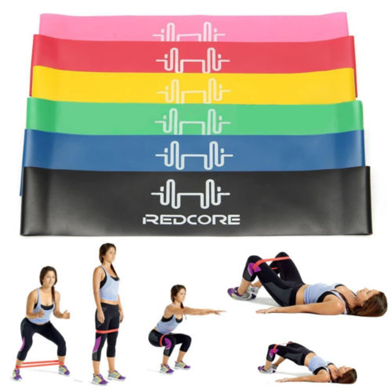 Mini Loop Resistance Bands Natural Latex Workout Band Loops Stretch Exercise Bands for Women Men Strength Training Therapy Home