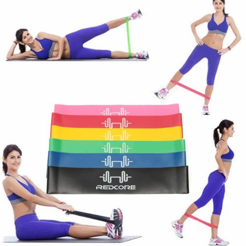 Mini Loop Resistance Bands Natural Latex Workout Band Loops Stretch Exercise Bands for Women Men Strength Training Therapy Home