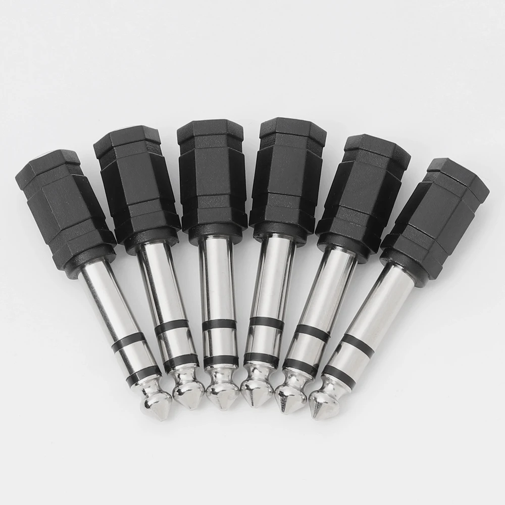 1PC 3.5mm Jack to 6.35mm Earphone Cable Adapter Audio Splitter Converter Headphone Plug Adapter Microphone Jack Audio Cable
