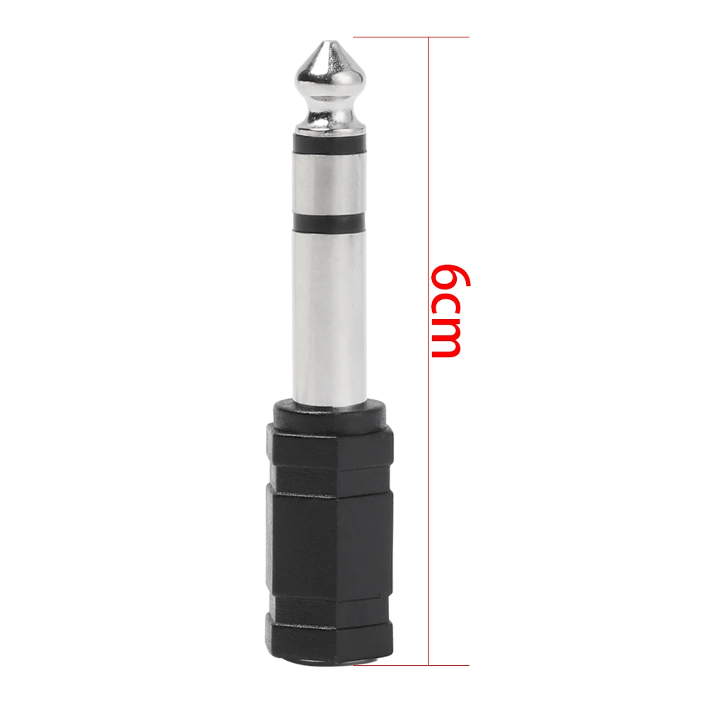 1PC 3.5mm Jack to 6.35mm Earphone Cable Adapter Audio Splitter Converter Headphone Plug Adapter Microphone Jack Audio Cable