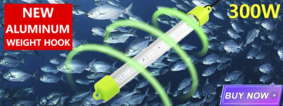 100W 150W DC 12V Green White Squid IP68 High Power Fish Attractant Bait Lure Night Submersible Underwater LED Fishing Light