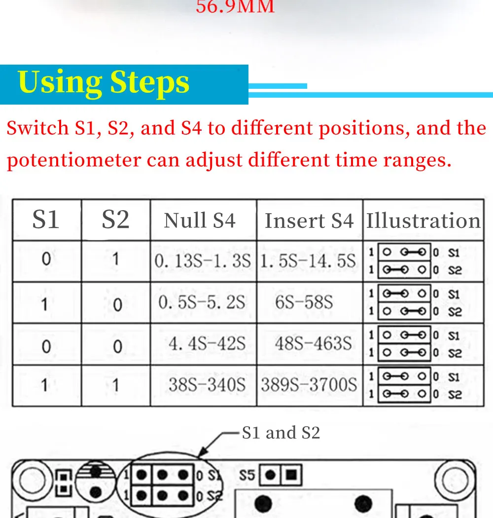 1-10Pcs Javino High Quality Delay Relay Delay Turn On / Delay Turn Off Switch Module with Timer DC 12V 5V Javino