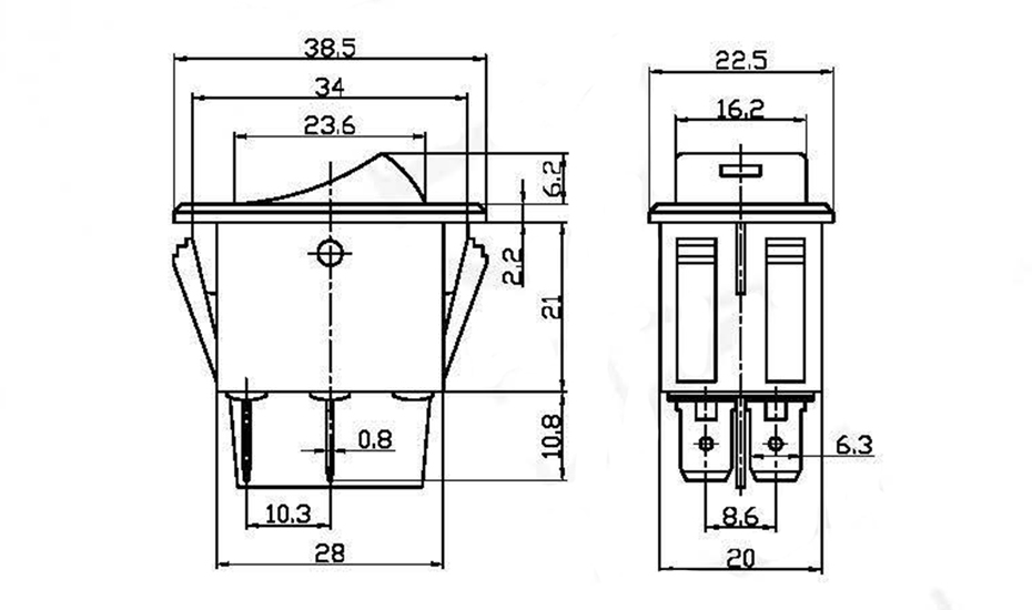 Automobile and Motorcycle Fog Light Switch LED ASW-17D 12V 35A 4Pin