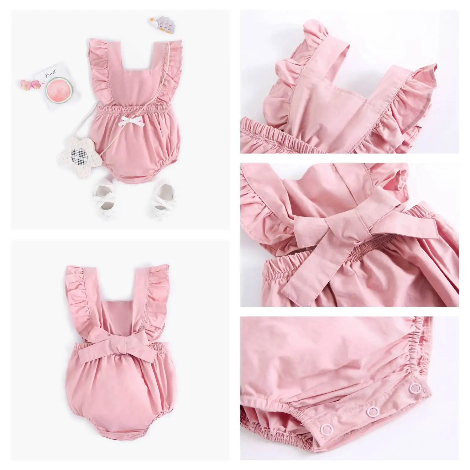 Sanlutoz Princess Baby Girls Bodysuits Cotton Baby Girl Clothing for Newborn Cute Summer Baby Bodysuit