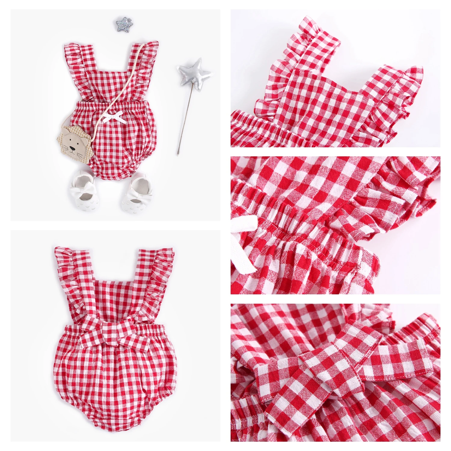 Sanlutoz Princess Baby Girls Bodysuits Cotton Baby Girl Clothing for Newborn Cute Summer Baby Bodysuit