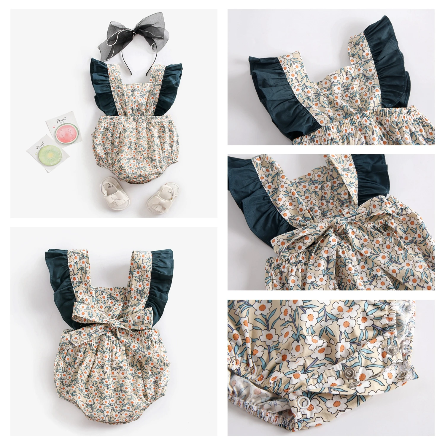 Sanlutoz Princess Baby Girls Bodysuits Cotton Baby Girl Clothing for Newborn Cute Summer Baby Bodysuit
