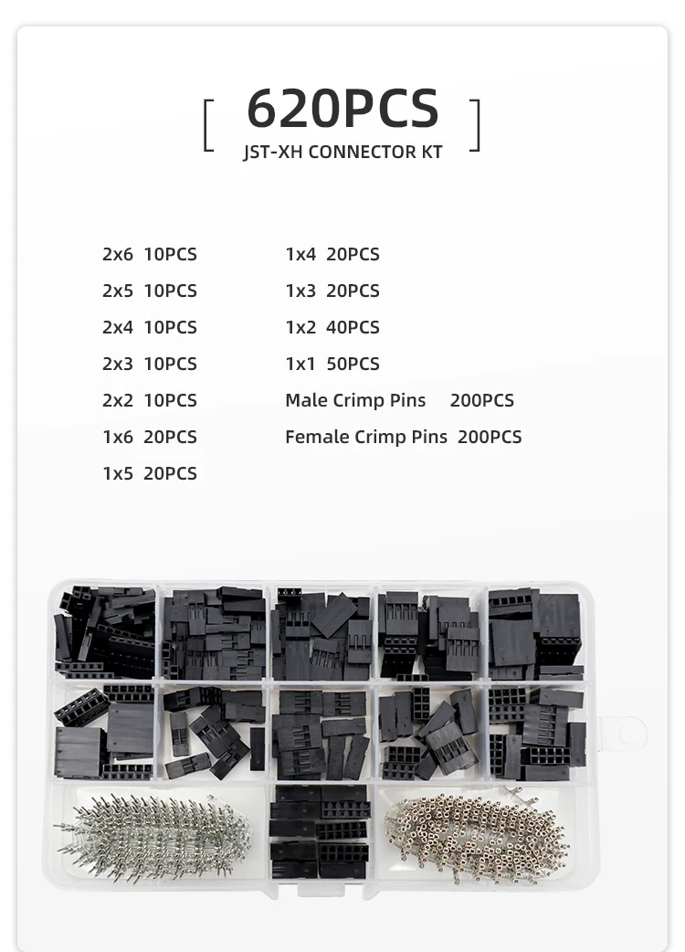 SN-28B Dupont Crimping Plier 0.25-1mm²/23-17AWG 310/620/1550PCS 2.54mm Dupont WireTerminals Clamp Kit Connectors Hand Tools Set