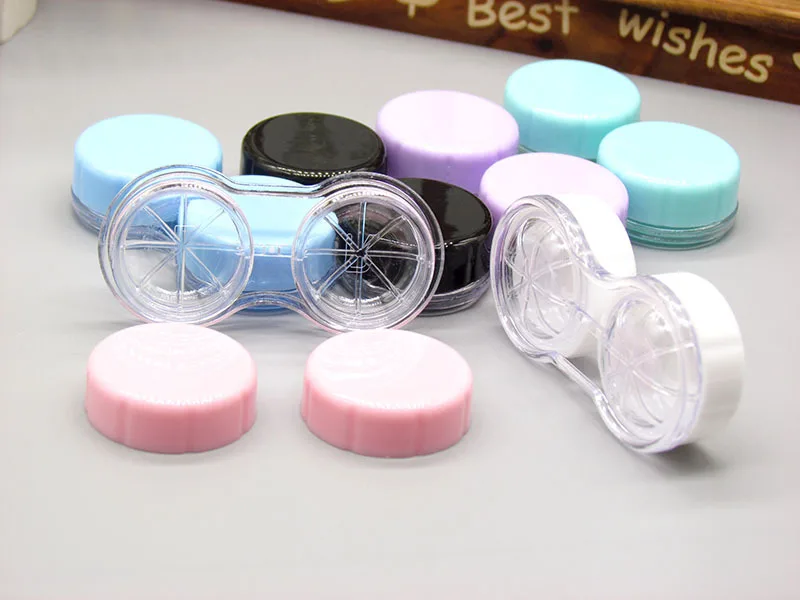 1 Set Color Contact Lens Case Box Tweezers and Suction Stick for Eyes Care Tool Contact Lenses Inserter Tools Contacts Case